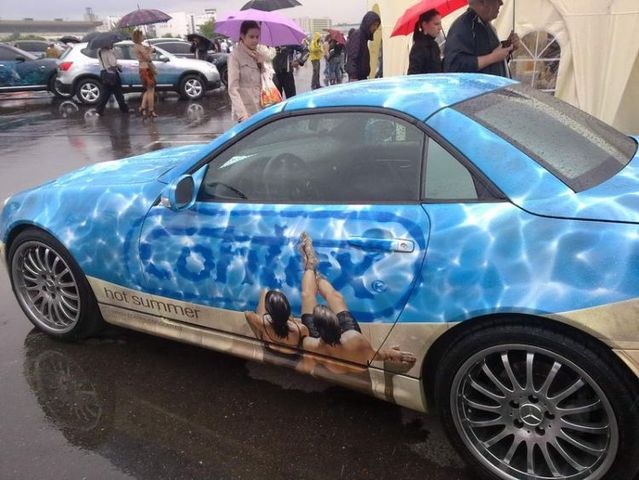 The annual Aerograph festival of painting on cars in Moscow - 2009 edition