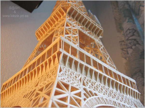 Eiffel Tower with matches (11 pics)