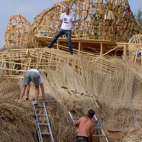 Construction of a giant beaver in Belarus (16 pics)