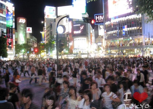Pedestrian crossing in Shibuya, Tokyo – this is craziness! (7 pics)