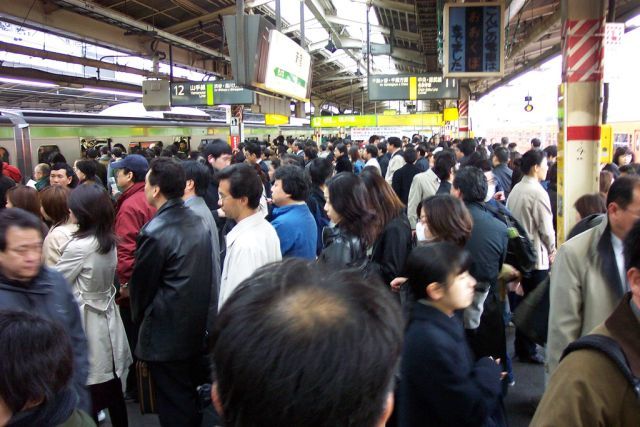 The rush hour in Japan (14 pics + 2 videos)