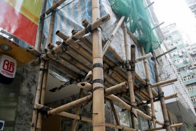 Bamboo scaffolding in Asia (66 pics)