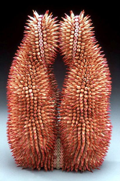 Pencil sea urchin sculptures by Jen Maestre (16 pics)