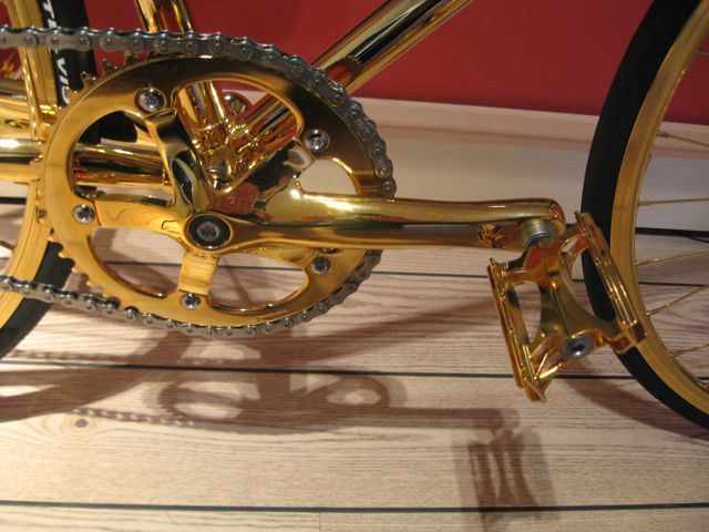 Golden bicycle (12 pics)