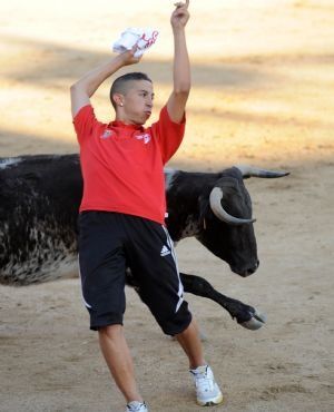 New game: avoid a bull and do it with some nice moves (5 pics)