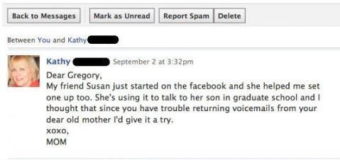 Facebook and mothers!! (1 pic with text)
