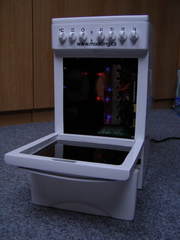 Very cool PC modding – mini gas cooker (50 pics)