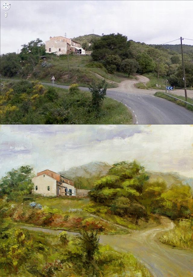 Google Street View helps artists to make beautiful paintings (9 pics)