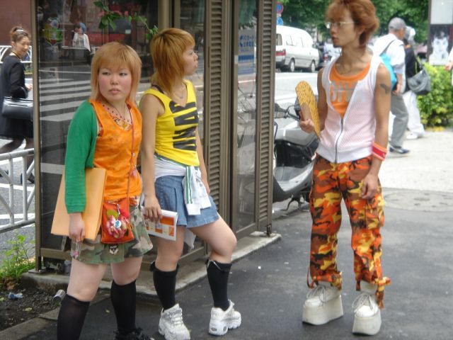 Japanese fashion street Harajuku