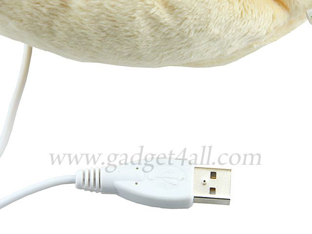 A big paw shaped USB heating slipper (4 pics)