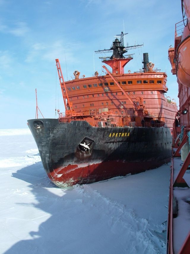 Atomic icebreakers in the Arctic (47 pics)