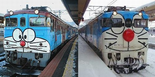 Japanese painted train wagons (33 pics)