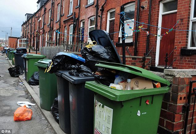Streets of rubbish in Leeds – paradise for rats and flies! (6 pics)