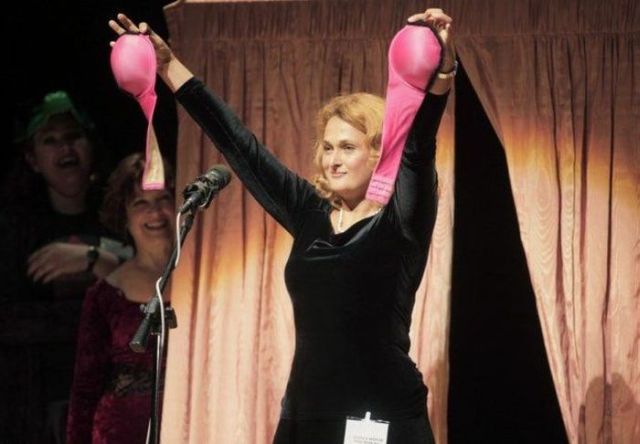 Ig Nobel Prize of the year - the bra that turns into a pair of gas masks! (5 pics)