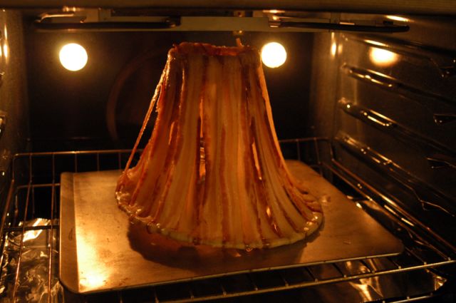 Unusual Lamp Shade Made with Bacon! (12 pics)