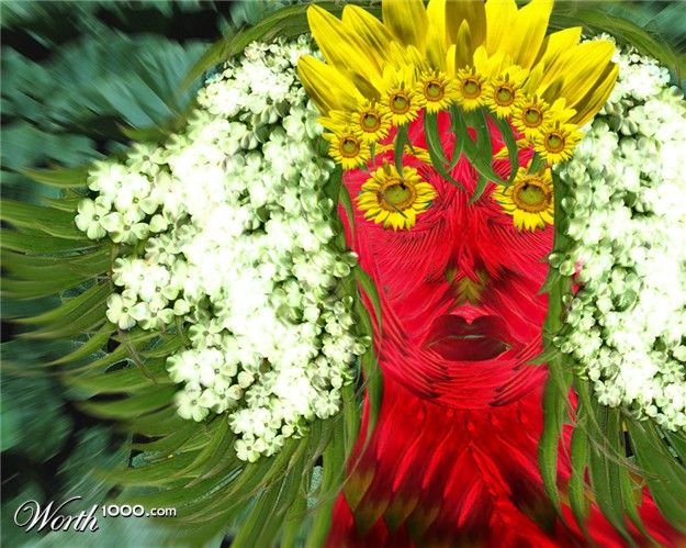 Photomontages with Flowers (37 pics)
