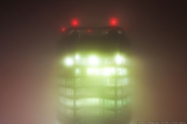 Moscow skyscrapers shot during low clouds (20 pics)