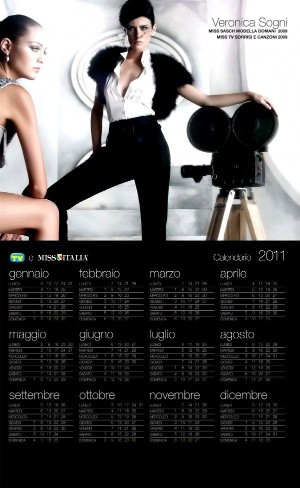 Miss Italia, Official 2010 Calendar (13 pics)