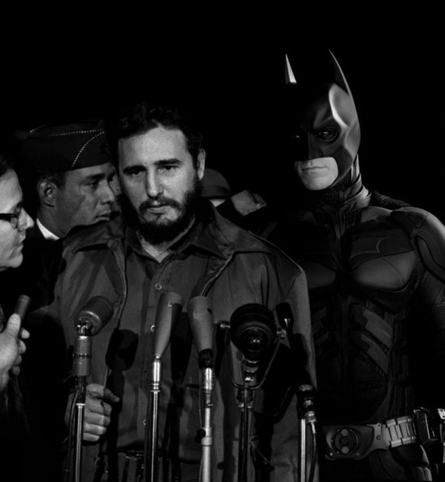 Superheroes in Famous Political and Wartime Scenes (8 pics)