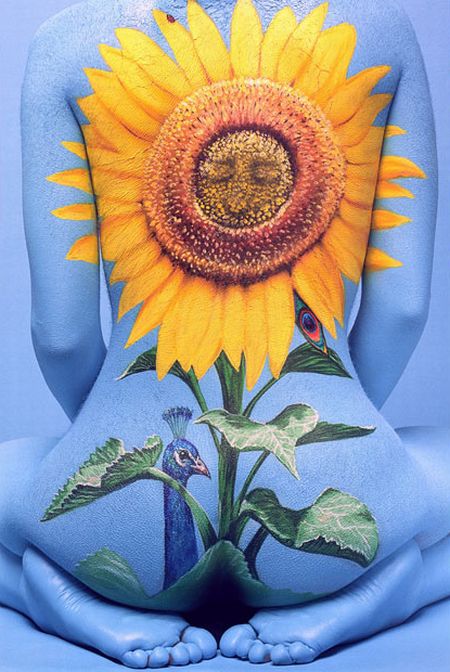 body paintings on canvas