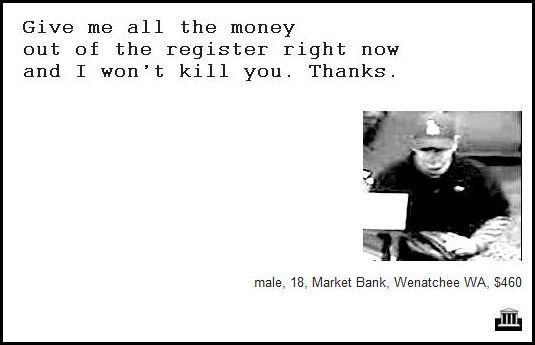 Demand Notes of Bank Robbers (64 pics)