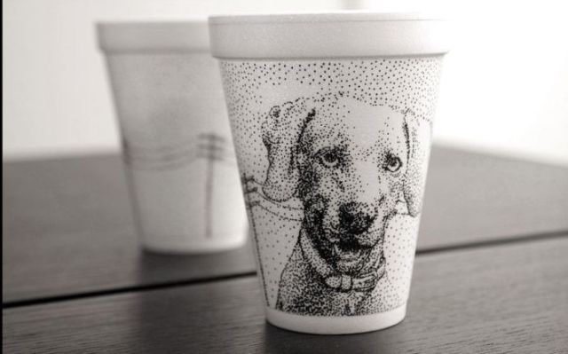 Amazing Sharpie Art on Styrofoam Cups (79 pics + 1 video)