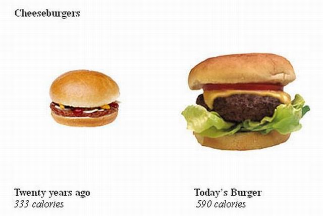 Average Portion Size 20 Years Ago and Now (5 pics)
