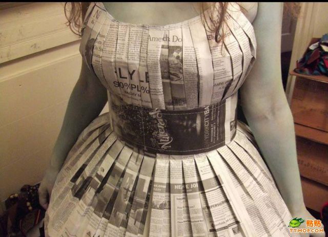 Newspaper Dress (8 pics)