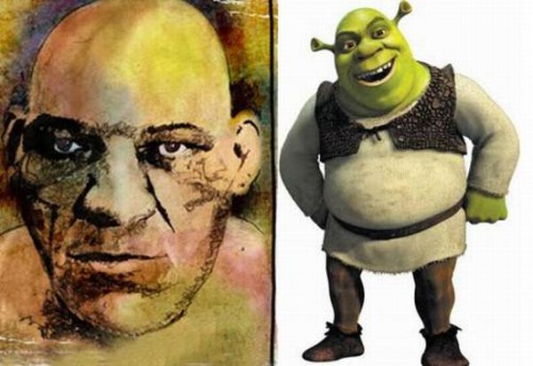 Maurice Tillet Became a Model for Shrek Character (14 pics)