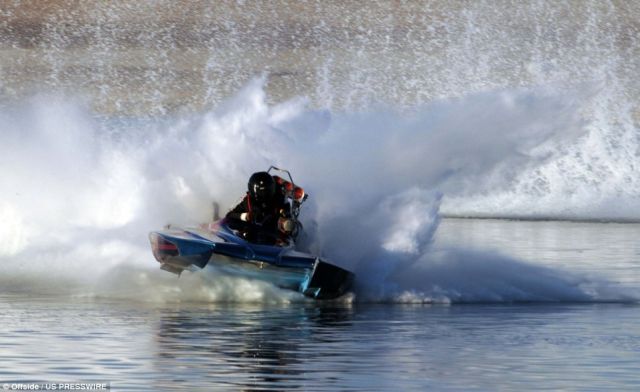 Drag Boat Racer Projected at 150 mph from His Seat (4 pics)