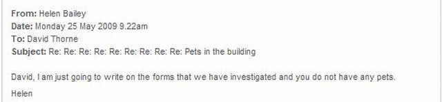 Funny Emails about ‘Pets in the building’ (6 pics)