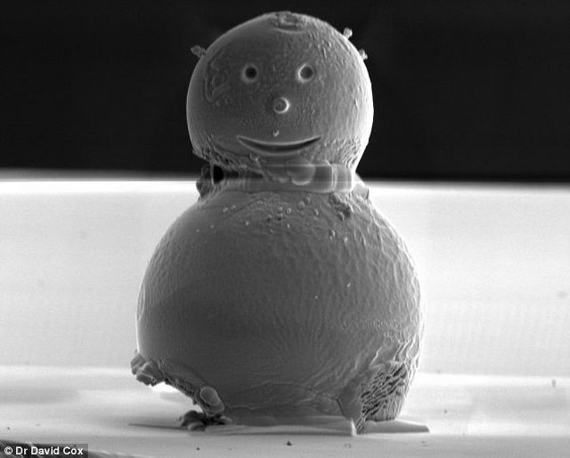 The Smallest Snowman in the World (2 pics)