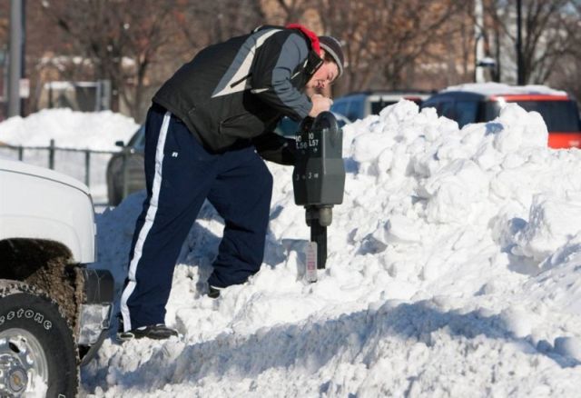 Snowstorm in the U.S. (22 pics)