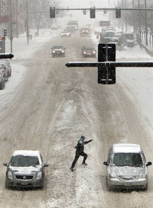 Snowstorm in the U.S. (22 pics) - Izismile.com