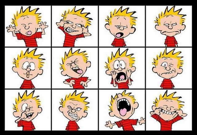 Funny Calvin Faces (4 pics + 1 gif)