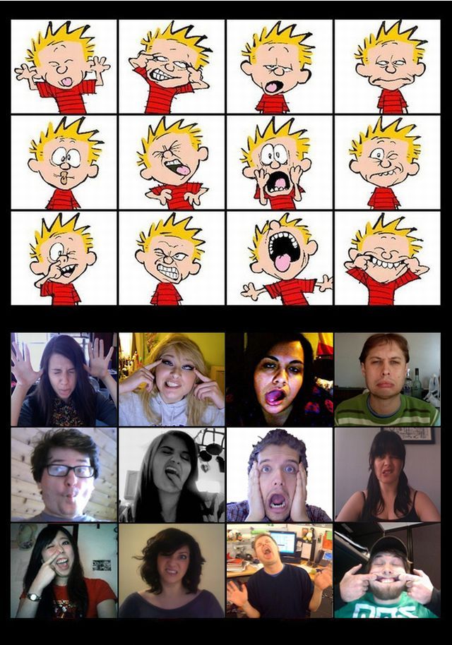 Funny Calvin Faces (4 pics + 1 gif)