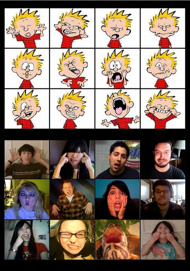 Funny Calvin Faces (4 pics + 1 gif)