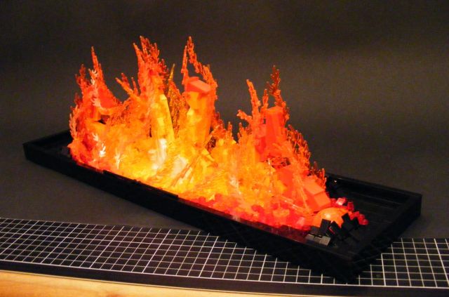 Realistic Fire Made from Lego (9 pics)