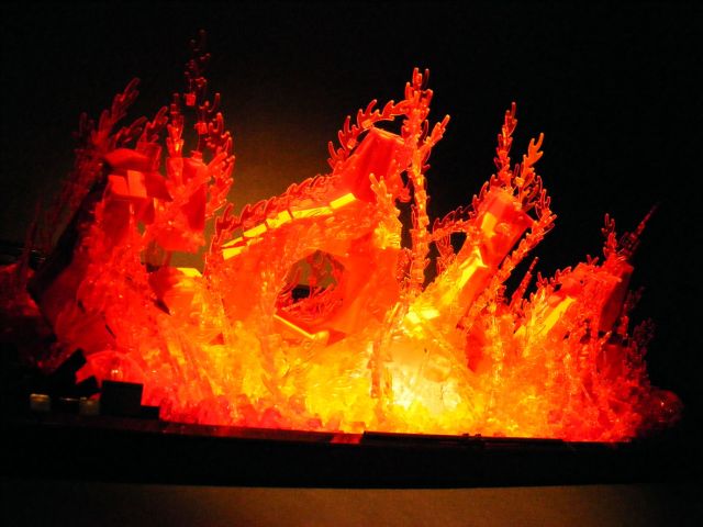 Realistic Fire Made from Lego (9 pics)