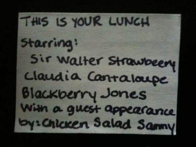 Humorous Lunch Notes (12 pics)