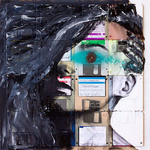 Art with Tapes and Floppy Disks (33 pics)