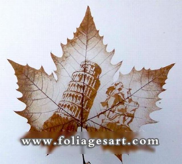 Amazing Artwork in Autumn Leaves (75 pics)