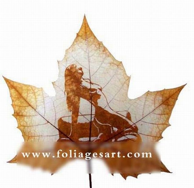 Amazing Artwork in Autumn Leaves (75 pics)