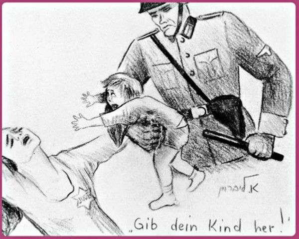 Drawing of People Who Spent Their Childhood in Nazi Concentration Camps (10 pics)