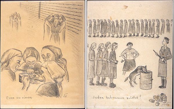 Drawing of People Who Spent Their Childhood in Nazi Concentration Camps (10 pics)
