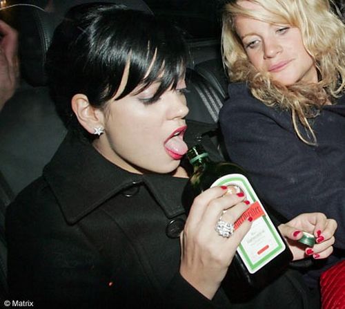 Lily Allen Likes Booze a Lot (20 pics)