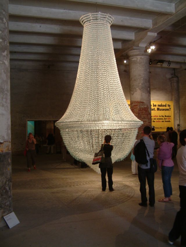 Chandelier from Tampons (7 pics)