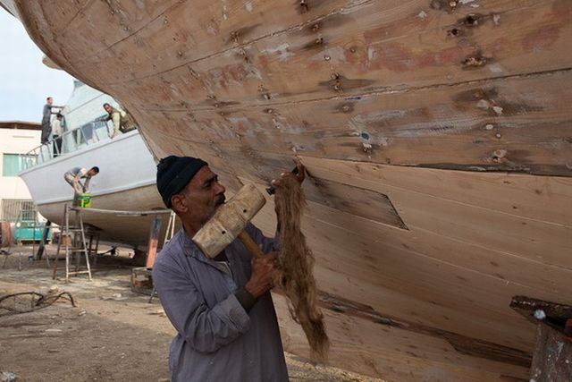 Yacht Construction in Egyptian Way (17 pics)