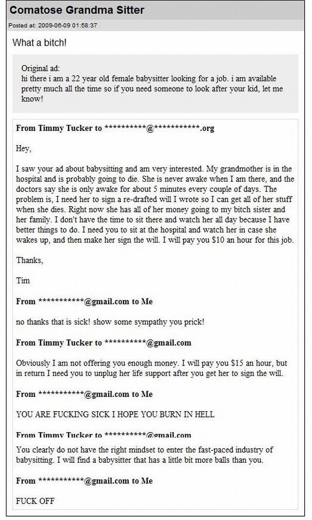 Hilarious Babysitting Emails