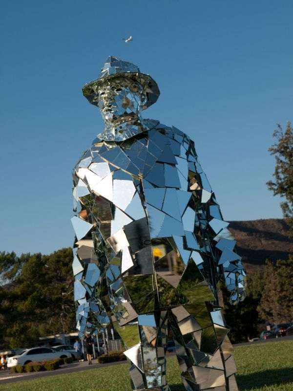 A Silver Mirror Man (15 pics)